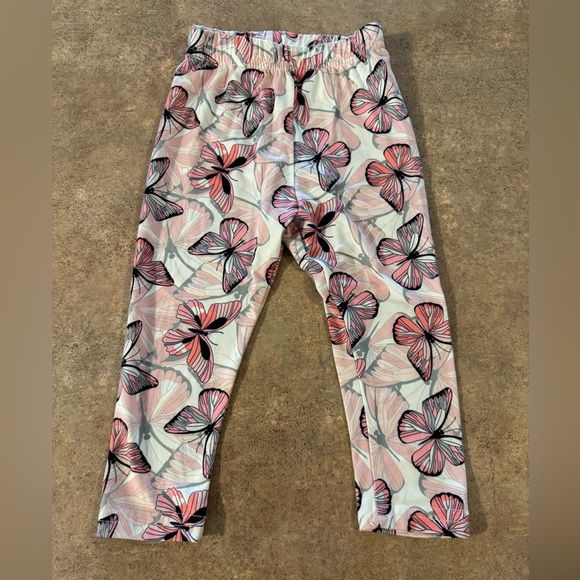 NWOT-Pink Ruffle Top and Floral Pants Set - Picture 2 of 6